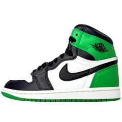 23年製 人気 NIKE AIR JORDAN 1 RETRO HIGH OG BLACK GREEN エア ジョーダン 1 レトロ ハイ カット オリジナル グリーン ブラック 黒 ナイキ スニーカー 23.5cm レディース AJ1 U11357
