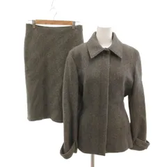 ボディドレッシングデラックス BODY DRESSING Deluxe セットアップ ショートコート タイトスカート ヘリンボーン柄 9 グレー ベージュ /YJ ■ECA001のサムネイル