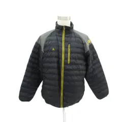 ルコックスポルティフ le coq sportif ゴルフウェア 中綿ジャケット ミドル丈 3L 黒 ブラック 無地 スタンドカラー ロゴ刺繡 /MA15 ■ECA001