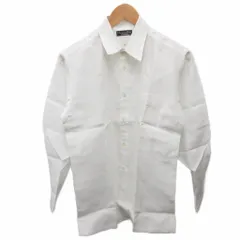 クリスチャンディオール Christian Dior MONSIEUR ビジネスシャツ ワイシャツ Yシャツ 長袖 コットン 白 ホワイト AZC5525