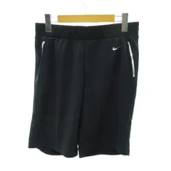 ナイキ NIKE 美品 ドライフィット DRI-FIT ショートパンツ スウォッシュ ロゴ プリント L 黒 ブラック 0906
