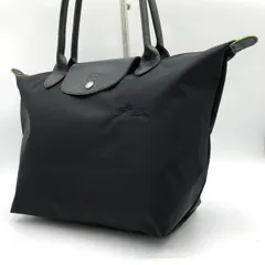 【美品】ロンシャン LONGCHAMP ル・プリアージュ M トートバッグ ブラック 黒