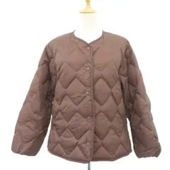ユニクロ UNIQLO ウルトラライトダウン ジャケット 上着 ミドル丈 M 茶色 ブラウン /HO46 ■ECB002のサムネイル