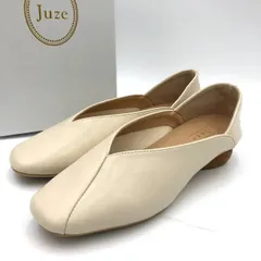 Juze ジュゼ パンプス Sサイズ アイボリー ベージュ スクエアトゥ 変形ヒールのサムネイル