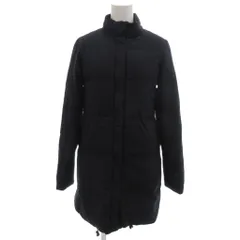 B&Y ユナイテッドアローズ BEAUTY&YOUTH ビューティー&ユース ダウンコート フェザー混 キルティング S 紺 ネイビー スタンドカラー ロング丈 /KR ■YHS16