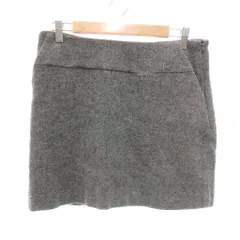 スキャパ SCAPA ミニスカート 38 ウール グレー ■YHS14 レディース