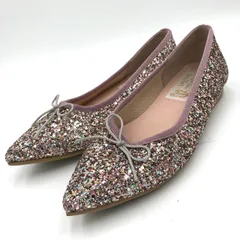 【美品】Launa lea ballet ラウナレア バレエ パンプス 23cm ピンク キラキラ グリッター