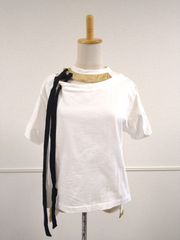 SUNSEA 22ss BLOCK LINEN JOHNNY D.SHIRT サンシー ブロック リネン 