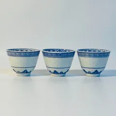 景徳鎮製 湯呑 3客セット 茶器 湯吞み 湯飲 湯飲み お茶 茶道 送料込み フォロー割 クーポンご利用可能 お値引き交渉可能 一点限り