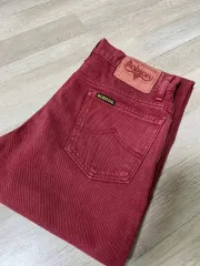 ボブソン Bobson レッド コットン パンツ ストレートフィット