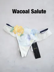★ 【新品】Wacoal Salute　ワコールサルート　06G　ベトナムの花嫁　ソング(Tバックショーツ) 定価5,500円　2024年製　M　ヒップ87-95　イエロー系　上品　送料込み　6464088