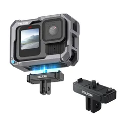 TELESIN GoPro 13用 クイックリリースマウント 磁気 マウント GoPro Hero 13 に対応 アルミニウム合金製 ダブルロック安定設計 耐久性 精密貼合 安定防振 gopro用 アクセサリー (アップグレード版) 0