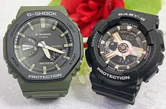恋人たちのGショック ペアウオッチ  G-SHOCK BABY-G  ペア腕時計 カシオ 2本セット  電池式 GA-2110SU-3AJF BA-110RG-1AJF　プレゼント 人気 ラッピング無料  　クリスマス プレゼント 誕生日 御祝い還暦 銀婚式 