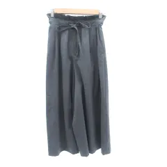 マッキントッシュフィロソフィー MACKINTOSH PHILOSOPHY ガウチョパンツ スカーチョ ワイドパンツ 七分丈 リボンベルト付き 34 XS グレー /HO44