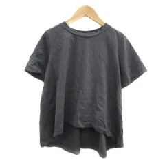 ミズイロインド mizuiro ind Tシャツ カットソー 半袖 ラウンドネック 無地 チャコールグレー /YS29