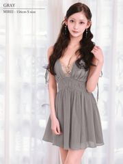 X26819AngelRキャバドレスローブドフルールグロッシーbrilleブリエ 