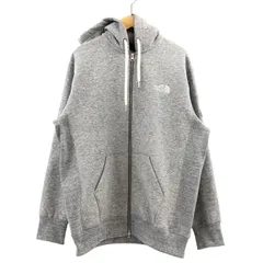 【中古品】THE NORTH FACE ザ・ノースフェイス SQUARE LOGO FULL ZIP NT62349 スクエアロゴ フルジップ パーカー スウェット トップス【144-260411-hn-04-fur】