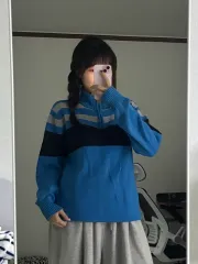 トミーヒルフィガー ハーフジップアップニット XL