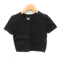 ザラ ZARA Tシャツ カットソー 半袖 XS 黒 ブラック /YK42