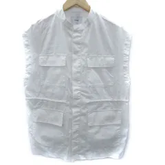 ディスコート Discoat ベストジャケット ミドル丈 スタンドカラー F 白 ホワイト /SM5