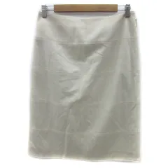 ナラカミーチェ NARA CAMICIE タイトスカート ミモレ丈 無地 大きいサイズ 4 アイボリー /YS1