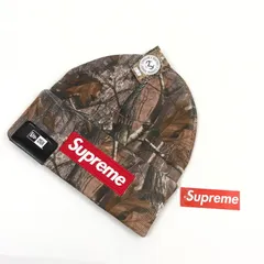 【中古美品】Supreme シュプリーム × NEW ERA ニューエラ BOX LOGO BEANIE Realtree AP Camo ボックスロゴ ビーニー リアルツリー AP カモ ニットキャップ 帽子【149-260111-hn-06-fur】