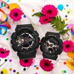 恋人たちのGショック ペアウオッチ ペアブレスレット  G-SHOCK BABY-G  カシオ 2本セット GA-110RG-1AJF BA-110RG-1AJF  ラッピング無料  楽天ショッピングチャンネル掲載商品 ペアアクセサリー　クリスマス プレゼント