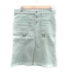 フリーズフレーズ FREE'S PHRASE フレアスカート ひざ丈 M ミントグリーン /HO32