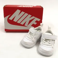 【中古品】NIKE ナイキ COURT BOROUGH LOW SL TDV AV3172-100 コート バーロウ ロー SL TDV スニーカー シューズ 靴【173-260411-hn-06-fur】
