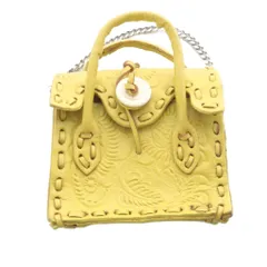 カービングトライブス グレースコンチネンタル カービングミニバッグ チャーム 黄色