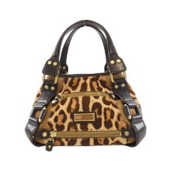 CELINE セリーヌレオパード柄 ハラコ レザー トートバッグ