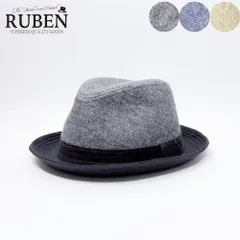 RUBEN ルーベン コットン×リネン コンビ中折れハットのサムネイル