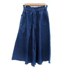 グローバルワーク GLOBAL WORK ガウチョパンツ スカーチョ 七分丈 S 青 ブルー /SM40