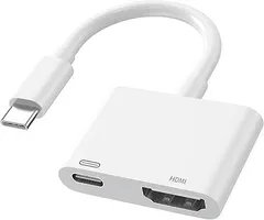 NABI_209 2025新版USB Type-C HDMI変換アダプタ [4K 映像出力]タイプ C HDMI 変換アダプタ +タイプC PD急速充電ポート HDMI 変換アダプター 4K 60Hz 解像度 iphone15 iPad MacBo 0412