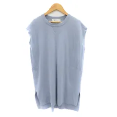 ロペピクニック ROPE Picnic チュニック ニット カットソー ノースリーブ オーバーサイズ 38 M ライトブルー /YK35