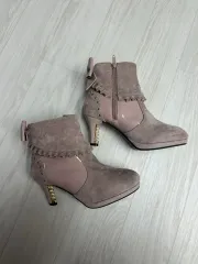 アクシーズファム ポエティック 姫ギャル ラテギャル リボン ハイヒール ブーツ