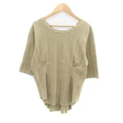 アールジュビリー R JUBILEE Tシャツ カットソー 半袖 無地 M ベージュ /HO15