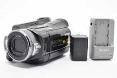 稼働品☆SONY HDR-SR12ソニービデオカメラ バッテリー充電器付#105