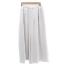 コルディア CORDIER ワイドパンツ スカンツ アンクル丈 40 L ライトグレー /HO22