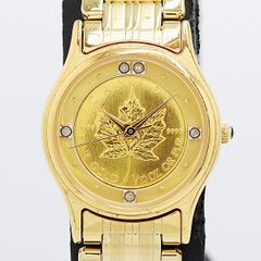 ア*ス様 稼働】メイプルリーフコインFINE GOLD 1/10オンス 時計 - メルカリ