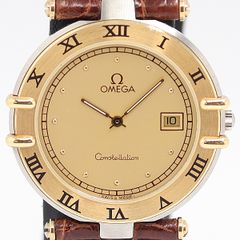 OMEGA コンステレーション ゴールドベゼル 18K ローマ数字 不動 - メルカリ