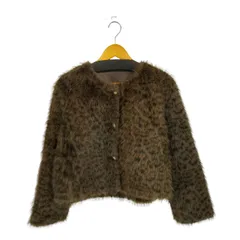 ユーズドフルギ USED古着 {{EMMY}} ゴールドボタンファータッチレオパードコート レディース FREE 