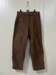 UNIQLO U ブラウン ワイドフィット ワークパンツ