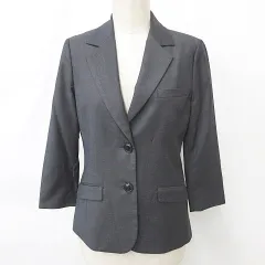 バナーバレット Banner Barrett ジャケット テーラージャケット 八分袖 シングル ベンツ 総裏 柄裏地 黒 ブラック 38のサムネイル