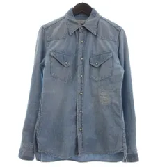 レミレリーフ REMI RELIEF デニムシャツ 長袖 青 ブルー S