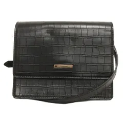 マウジー MOUSSY ショルダーバッグ 斜め掛け スクエア クロコダイル 型押し 黒 ブラック 