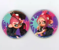 【中古】バッジ・ピンズ タコガール/タコボーイ 缶バッジ2個セット 「Splatoon(スプラトゥーン) amiibo タコガール/タコ/タコボーイ」 アニメイト購入特典