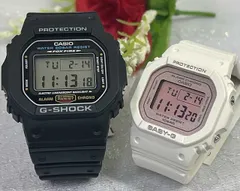 恋人たちのGショック ペアウオッチG-SHOCK BABY-G  ペア腕時計 カシオ 2本セット  電池式 DW-5600E-1 BGD-565SC-4JF　デジタル   ラッピング無料  　クリスマス プレゼント 誕生日 御祝い還暦 銀婚式 結婚記念日 婚約