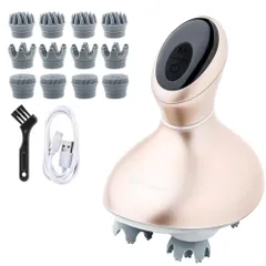 ヘッドスパ [スパサロンメソッド搭載ｘ1日3分の頭皮ケア] MyComfort 美容家電 電動頭皮ブラシ[汚れを取るケア構造] [静音設計ｘ超軽量ｘ防水機能(IPX7)搭載] [これ一台でフェイスケアｘスカルプケアｘボディケア] ギフト プレゼント に (ma