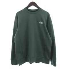 ザノースフェイス THE NORTH FACE モーションクルー スウェット トレーナー 長袖 ワンポイント プリント NT32496 緑 グリーン L